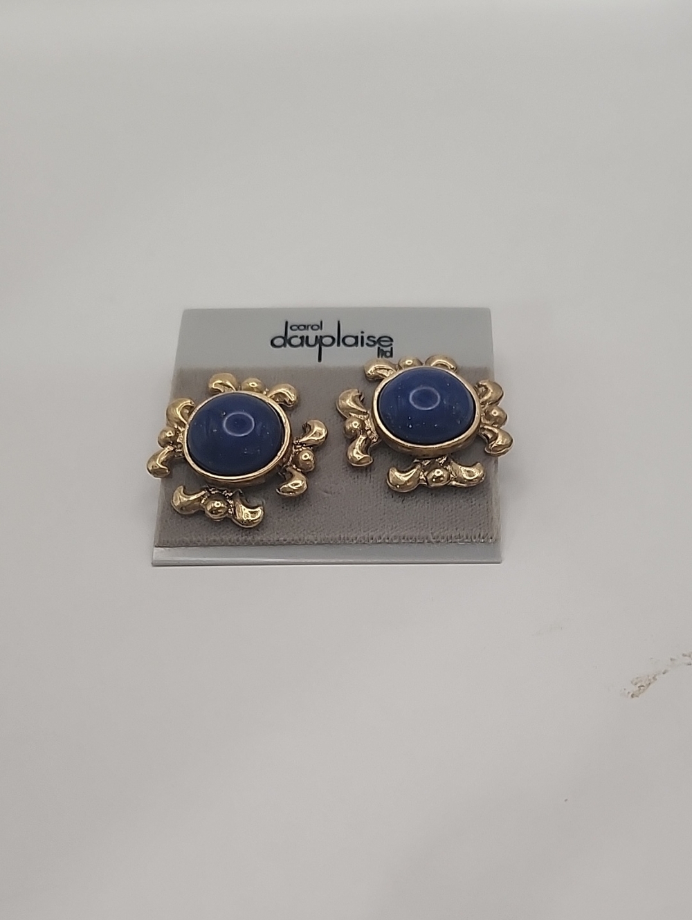 Vintage Carol Dauplaise Goldtone Earrings